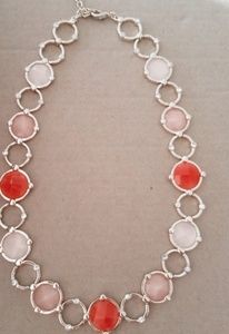 18 Inch Gold & crystal fashion statement necklace